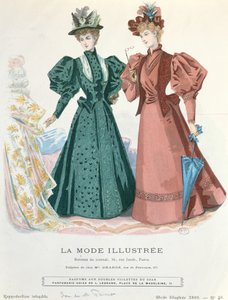 Two women, from La Mode Illustrée, 1895 by French School