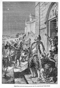 Tycho Brahe sees a new star by French School