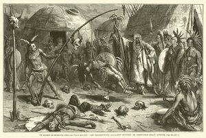 A Medical Examination Among the Red Indians (engraving) by French School