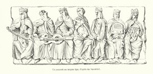 A Concert in the Middle Ages; after a Bas-Relief by French School