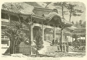A Buddhist Temple in Nagasaki (engraving)