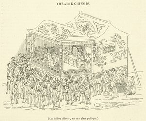 A Chinese theater, in a public square by French School