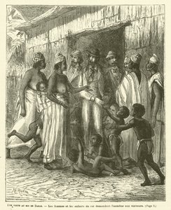 A Visit to the King of Dakar (engraving)