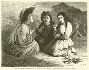 A family of Khalkha Mongols by French School