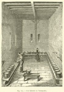 A Dairy in Normandy by French School