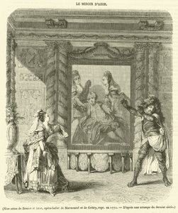 A scene from Zemire and Azor, opera-ballet by Marmontel and Gretry, performed in 1771 by French School