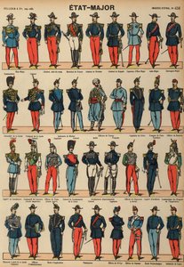 Uniforms of the French military by French School