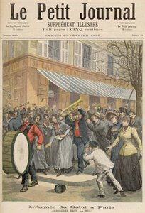 Uprising against a Salvation Army Procession in Paris, from Le Petit Journal, 20th February 1892 by French School
