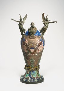Urn commemorating the centennial of American independence, c.1876 by French School