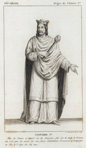 6th Century, Reign of Clotaire I, Clotaire I (engraving) by French School