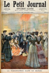 Vaccination at an Evening Reception During a Smallpox Epidemic, from Le Petit Journal, 29th January 1894 by French School