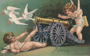 Valentine Cupid by French School