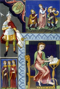 Various Costumes of the 9th Century by French School