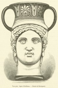 Greek Vase, Figure of Arethusa (engraving) by French School