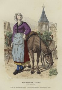 Vegetable seller, 16th Century