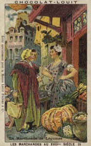Vegetable Seller by French School