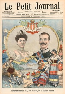Victor-Emmanuel III of Italy and Queen Helene by French School