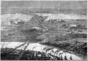 View of Richmond City, Virginia, United States by French School