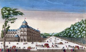 View of Schloss Esterhazy, Eisenstadt, Austria by French School