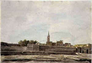 View of a Townscape in Southern France, c.1800 by French School
