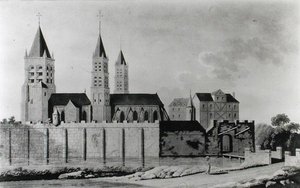 View of the Abbey of Saint-Germain-des-Pres at the Start of the 15th Century