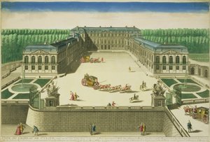 View of the Chateau of St. Cloud, engraved by Antoine Aveline by French School