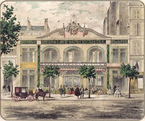 View of the Grand Cafe du XIXeme Siecle, Paris, 1857 by French School