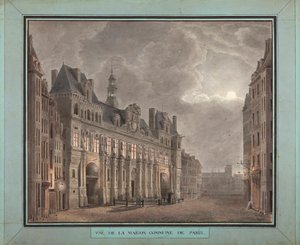 View of the Maison Commune of Paris, between 1790-95 by French School