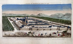View of the city of Richelieu in Poitou - Optical by French School