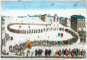 View of the Great Procession of the Self-Dafé Where We See the Criminals Tried by the Inquisition in Lisbon - Engraving