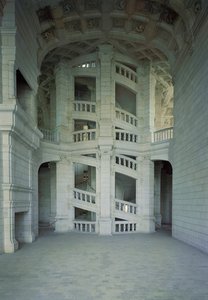 View of the Main Staircase, 1519-46 by French School