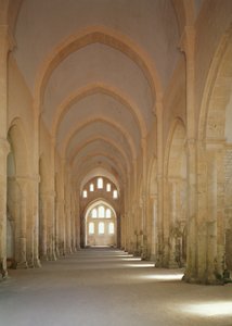 View of the Nave by French School