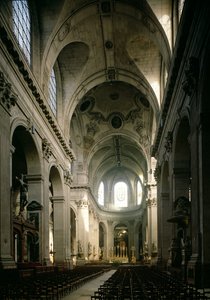 View of the nave towards the choir, built between 1646-1780 by French School
