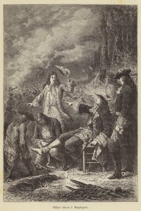 Villars Wounded at Malplaquet (engraving) by French School