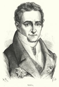 Villele (engraving) by French School