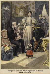 Visit of French President Felix Faure to Russia, 1897 by French School
