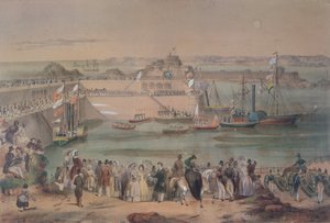 Visit of Queen Victoria in Jersey in 1846, 1847 by French School