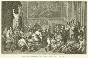 Visit of Louis XIV to the Gobelins Manufactory, 1677 by French School