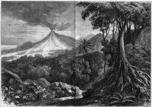 Volcanic eruption, Ile de la Reunion