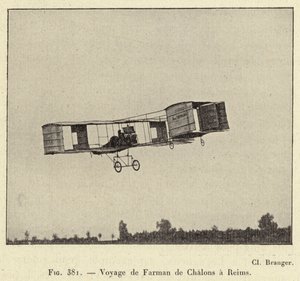 Voyage of Farman from Chalons to Reims by French School