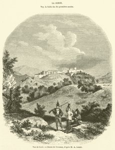 View of Corte by French School