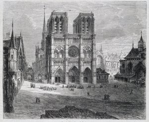 View of Notre-Dame de Paris - in 