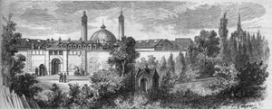 View of the prison of La Sante in Paris, Rue de la Sante