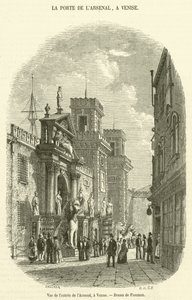 View of the Entrance to the Arsenal, in Venice by French School