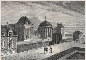 Vue du Chateau Royal de Monceaux - engraving from L