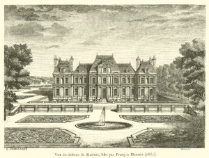 View of the Chateau of Maisons, Built by Francois Mansart