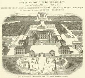 View of the Palace of Versailles under Louis XIII by French School