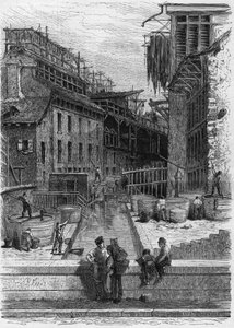 View of a Tannery and Skin Washing Establishment on the Banks of the Bievre in Paris