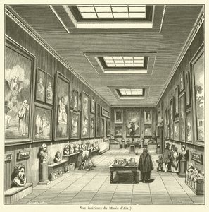 Interior View of the Museum of Aix (engraving) by French School
