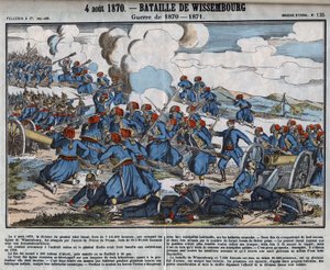 War of 1870-1871: Battle of Wissembourg, August 4 by French School